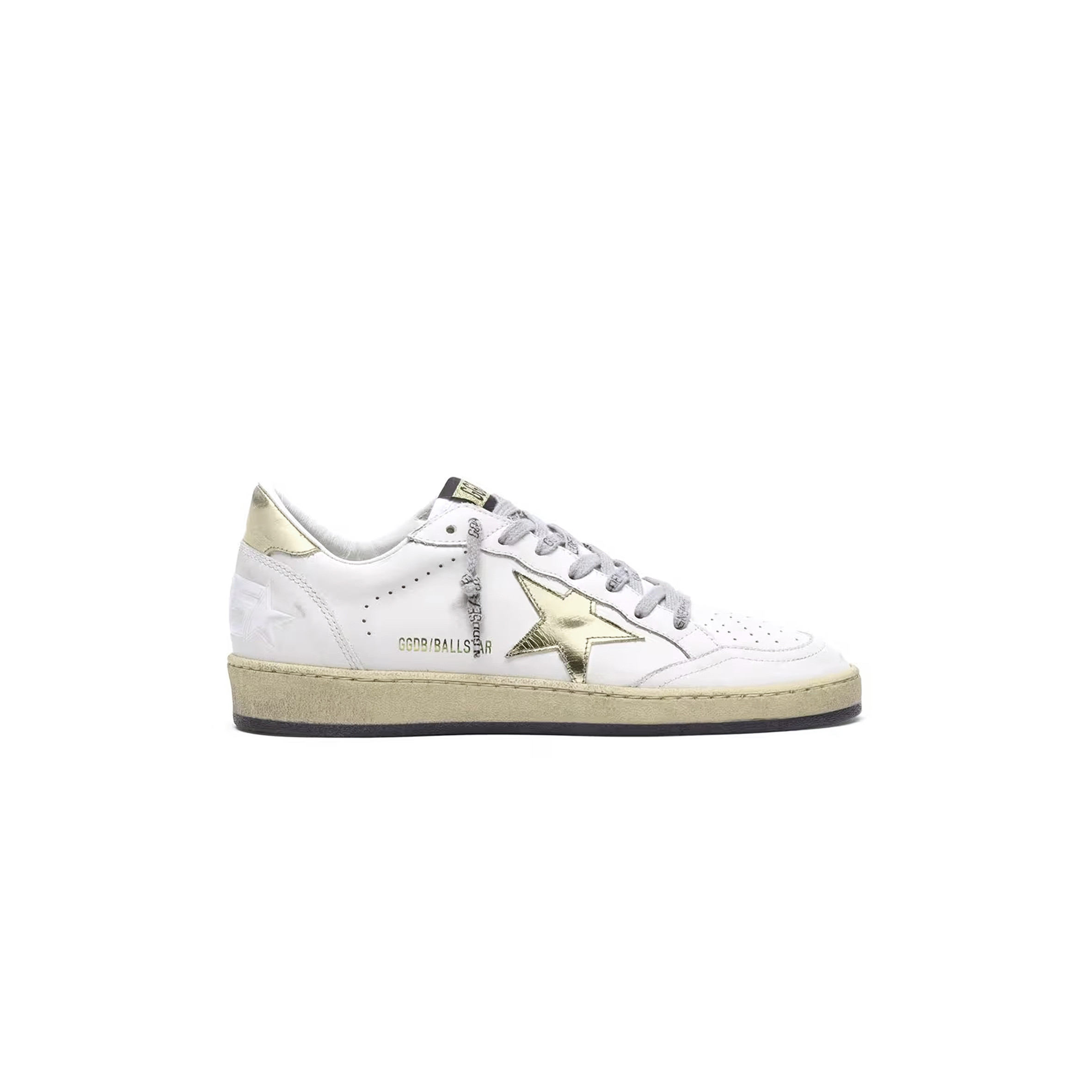 GOLDEN GOOSE BALL STAR WITH GOLD STAR AND HEEL TAB GWF00117